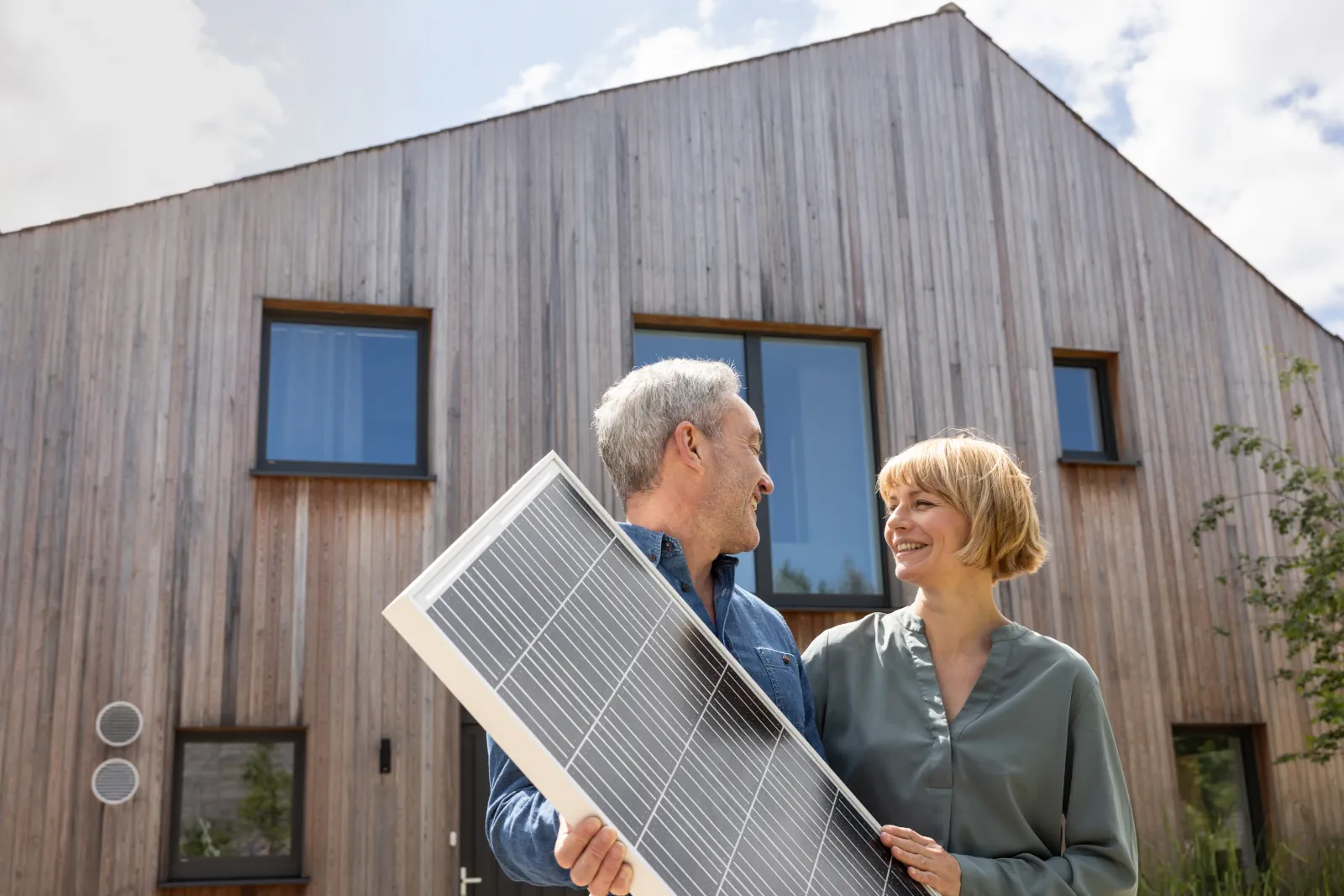 Symbolbild für ein modernes, energieeffizientes Gebäude